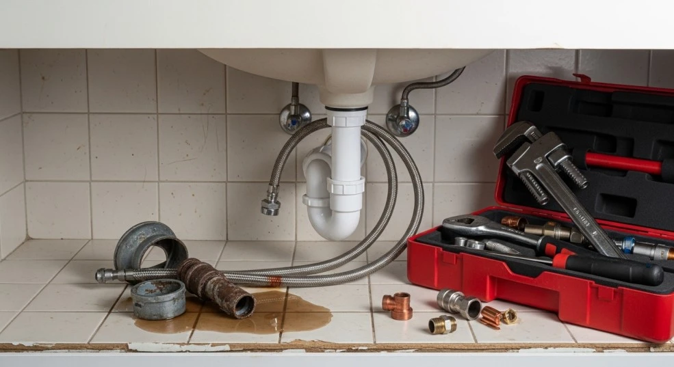 Bathroom-sink-plumbing-Weston-1