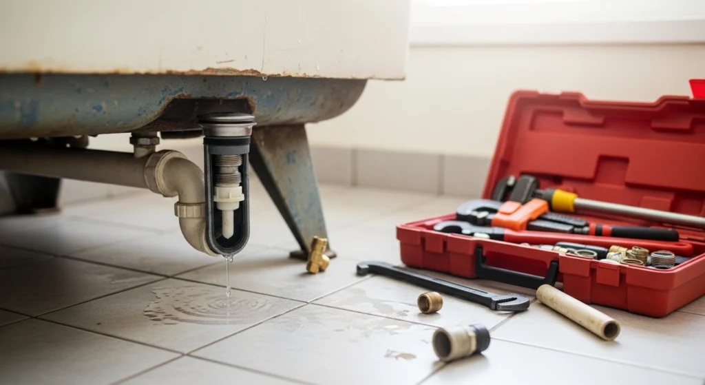 Bathtub plumbing repair Weston