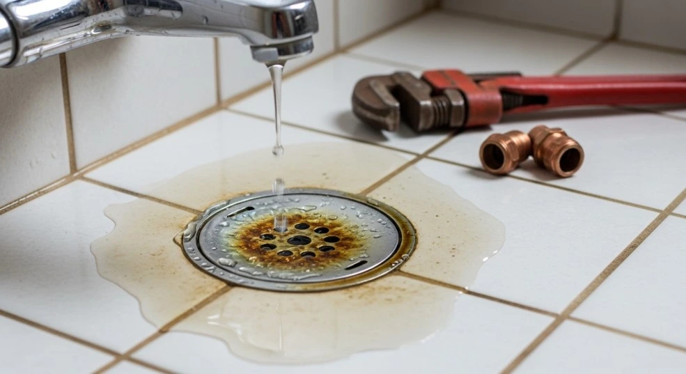 Leaking shower faucet