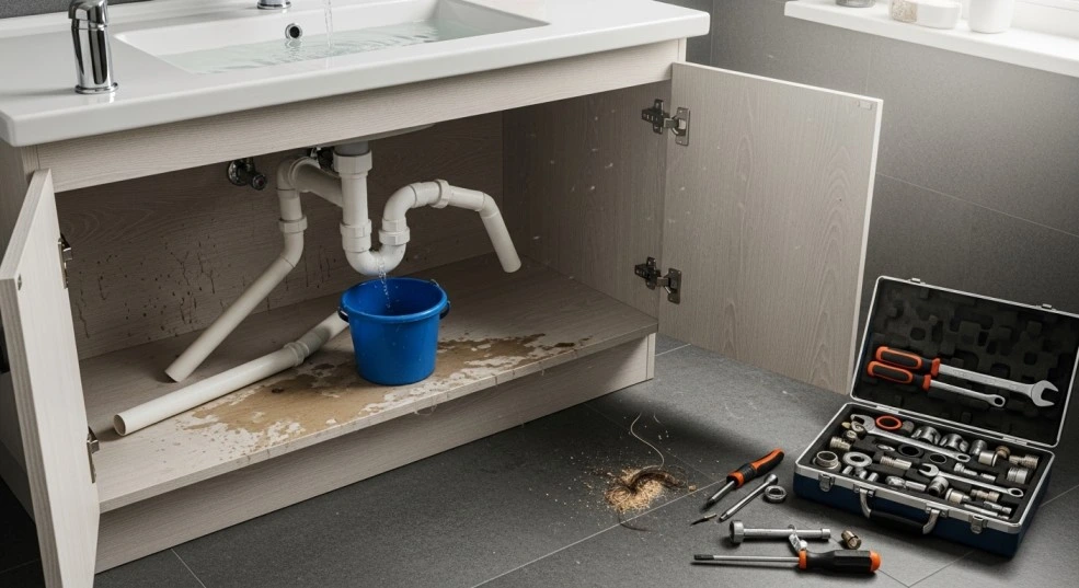 Low water pressure in bathroom fixtures