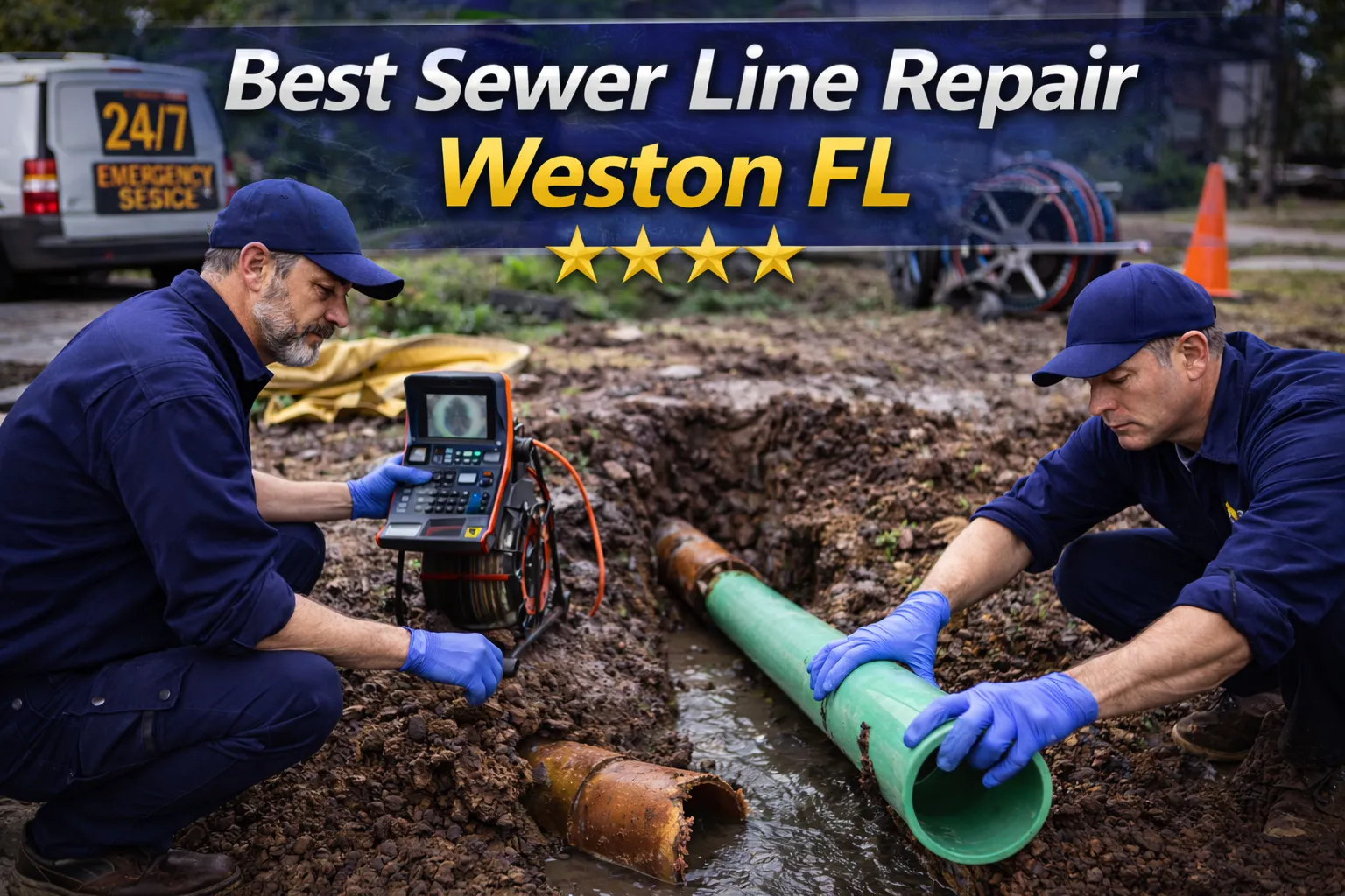 best sewer line repair Weston FL
