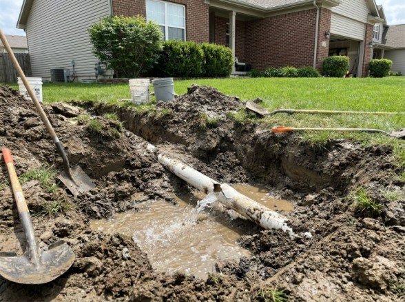 Damaged Exterior Plumbing